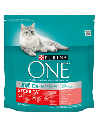 Purina ONE Adult kuiv kassitoit steriliseeritud kassidele lõhe 1,5kg