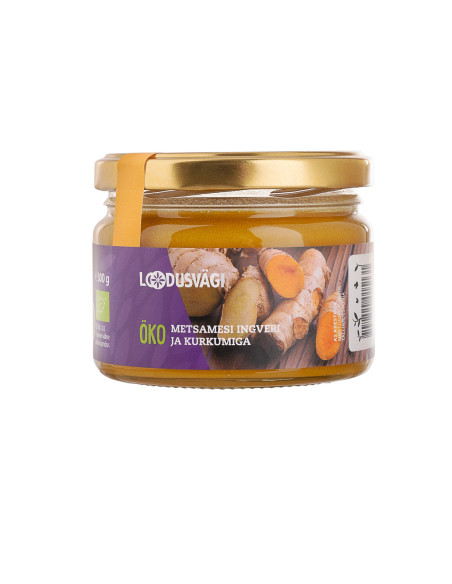 Loodusvägi ÖKO metsamesi, kurkumi ja ingveri 300g EE-ÖKO-03