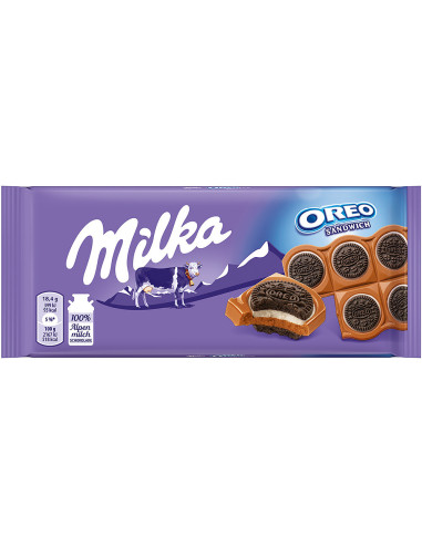 Milka piimašokolaad Oreo küpsisega 92g
