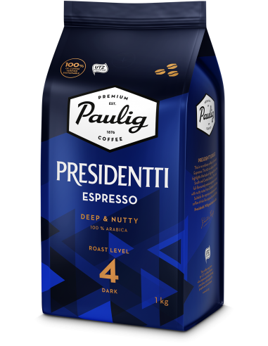 PAULIG Presidentti Espresso kohvioad 1kg