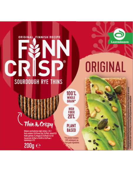 KAST 18tk! FINN CRISP Original Taste õhukesed näkileivad 200g