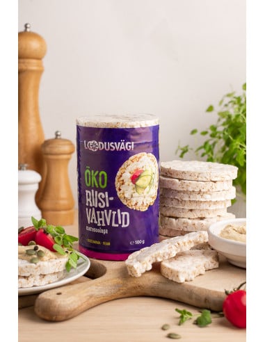 KAST 12tk! Loodusvägi ÖKO riisivahvel meresoola 100 g NL-BIO-01