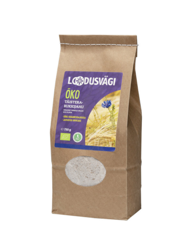 KAST 10tk! Loodusvägi ÖKO rukkijahu täistera 750g EE-ÖKO-03