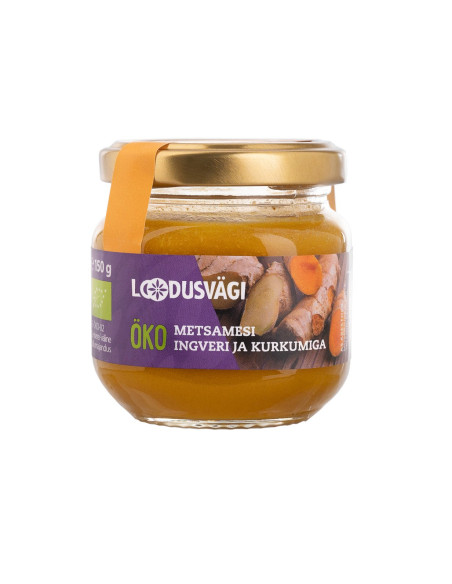 KAST 6tk! Loodusvägi ÖKO metsamesi, kurkumi ja ingveri 150g EE-ÖKO-03