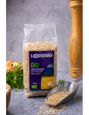 KAST 10tk! Loodusvägi ÖKO riis täistera pikateraline 500g IT-BIO-007