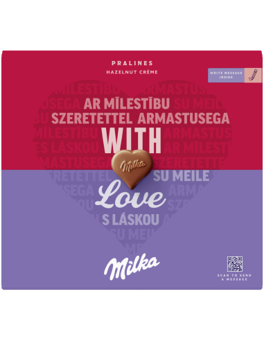 KAST 10 tk! Milka kommikarp südamed pähkliga 110g