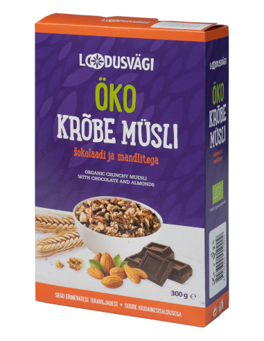 KAST 8 tk! Loodusvägi ÖKO krõbe müsli...