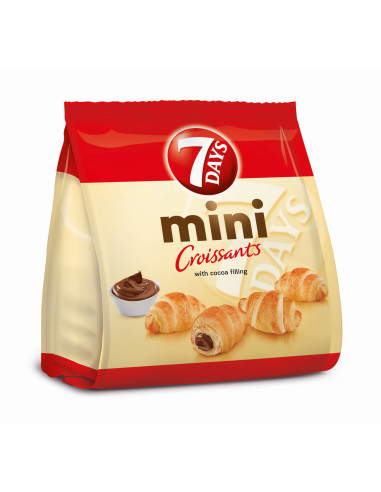 KAST 8 tk! 7 Days kakaotäidisega mini sarvesaiad 185g