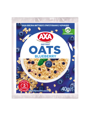 AXA kiirkaerahelbepuder mustikaga 40g