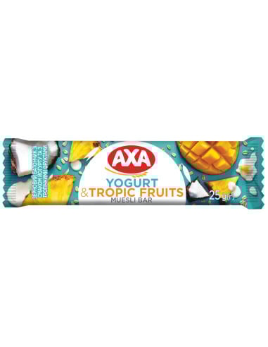 KAST 24 tk! AXA müslibatoon jogurti ja troopiliste viljadega 25 g