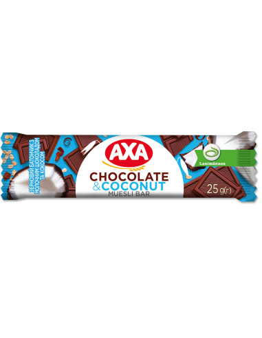 AXA müslibatoon piimašokolaadi ja kookosega 25 g