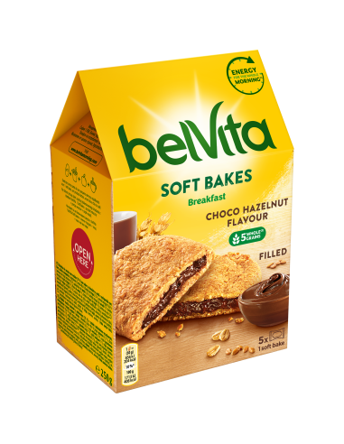 Belvita pehme küpsis šokolaadikreemiga 250g