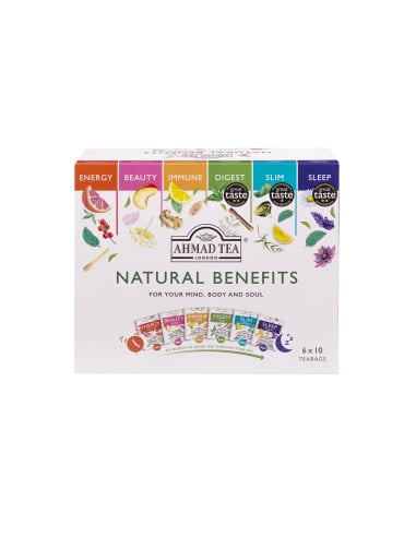 KAST 8 tk! Ahmad kinkekomplekt Natural Benefits 95g (6x10)
