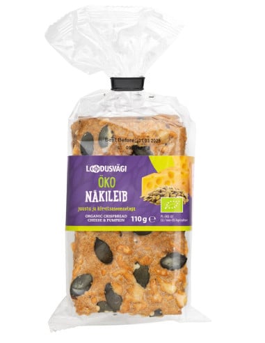 Loodusvägi ÖKO näkileib juustu-kõrvitsaseemne 110g PL-EKO-07