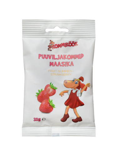 Lotte puuviljakommid, maasika 35g