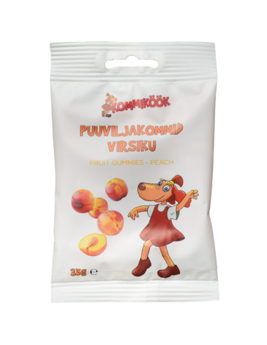 KAST 20 tk! Lotte puuviljakommid, virsiku 35g