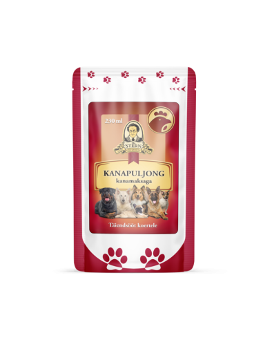 KAST 10 tk! Dr.Stern kanapuljong kanamaksaga koertele 230ml