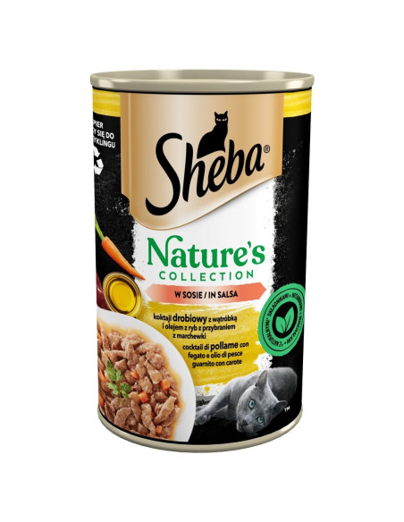 SHEBA Maitsevalik Kastmes Konserv (6x400g) Nature's Collection Märgtoit Täiskasvanud Kassidele