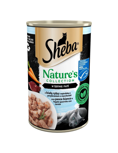 SHEBA Maitsevalik Terriinivormis Konserv (6x400g) Nature's Collection Märgtoit Täiskasvanud Kassidele