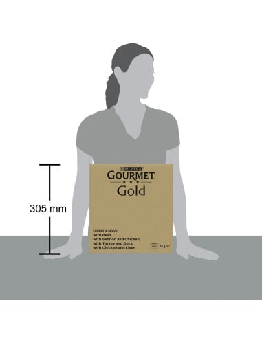 Purina Gourmet Gold kastmes veiseliha, lõhe,...