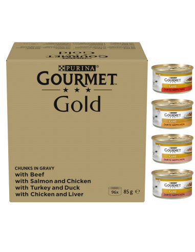 Purina Gourmet Gold kastmes veiseliha, lõhe,...