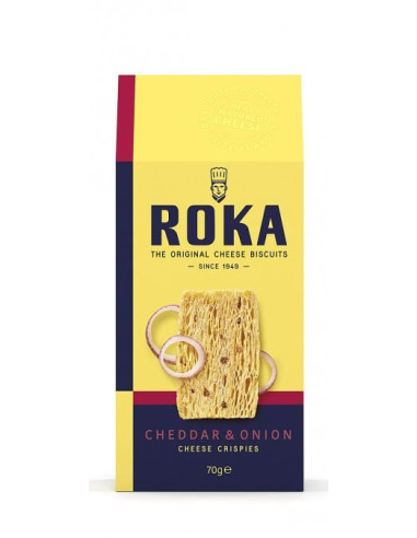 KAST 12 tk! Roka juustuküpsised Cheddari ja sibulaga 70g