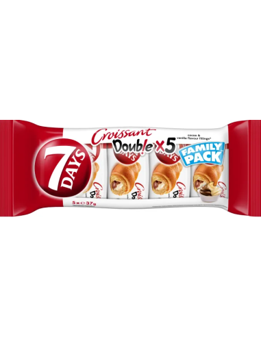 7 Days multipakk kakao-vaniljemaitseline 5*37g