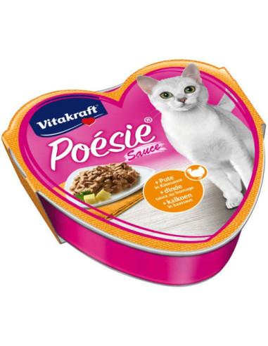 Vitakraft Poesie südamekujuline kassikonserv kalkunilihaga juustukastmes 85g