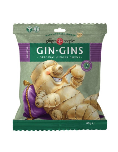 KAST 12 tk! GIN GINS Ingveri närimiskommid Originaal 60g