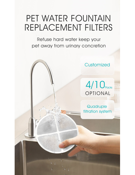 Dr.Stern asendusfilter purskkaevule TK-WF116, 4tk