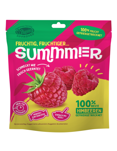 KAST 12 tk! Summmer külmkuivatatud vaarika tükid 11g