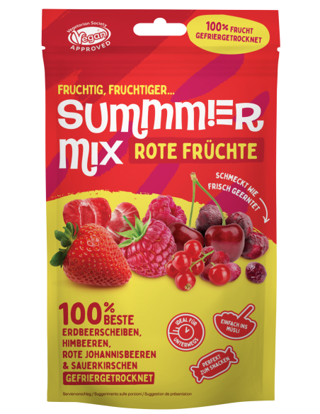 KAST 10 tk! Summmer külmkuivatatud marja mix Red Berries 25g