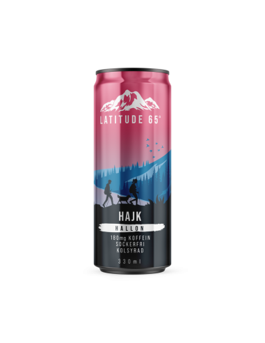 KAST 24 tk! Latitude 65° energiajook Hajk vaarikamaitseline, 330 ml