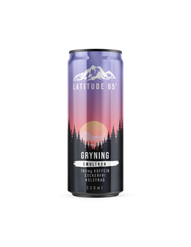 KAST 24 tk! Latitude 65° energiajook Gryning metsmaasikamaitseline, 330 ml