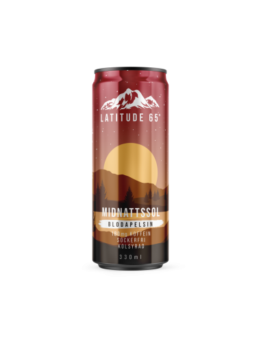 KAST 24 tk! Latitude 65° energiajook Midnattssol veriapelsinimaitseline, 330 ml