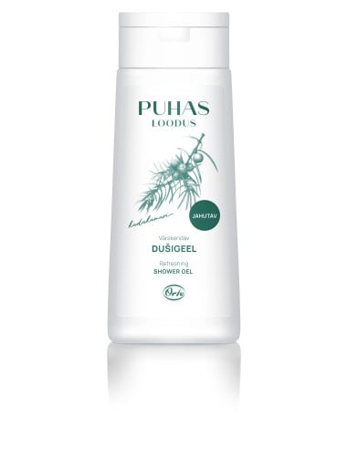 PUHAS LOODUS värskendav dušigeel Kadakamari 250 ml