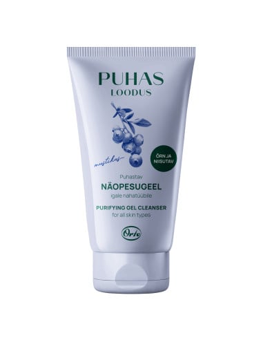 KAST 10 tk! Puhas Loodus puhastav näopesugeel mustikas 150 ml