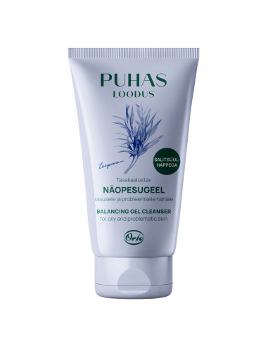 Puhas Loodus tasakaalustav näopesugeel teepuu 150 ml