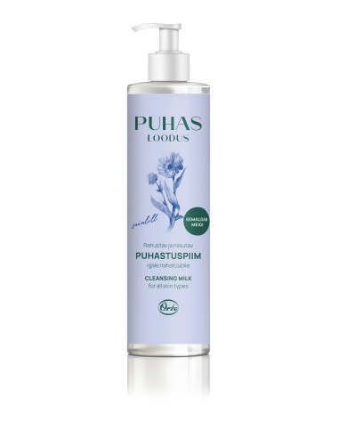 PUHAS LOODUS rahustav ja niisutav puhastuspiim Saialill 200 ml