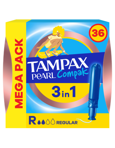 Tampax Compak Pearl Regular Tampoonid Aplikaatoriga, 36 tk 