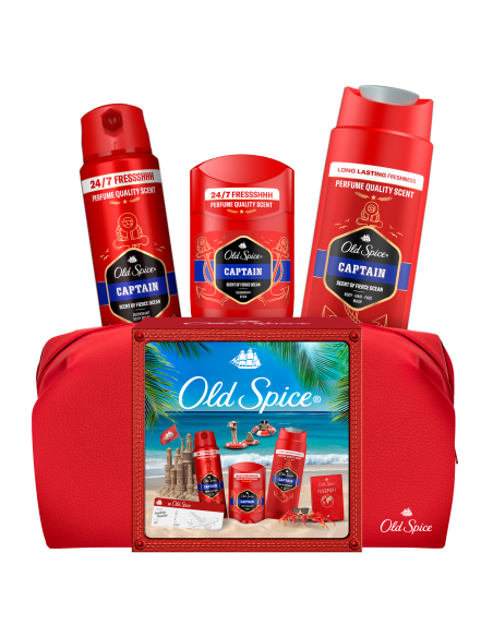KAST 6 tk! Old Spice Captain Kinkekomplekt Reisikotis