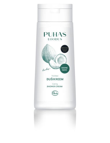KAST 12tk! PUHAS LOODUS dušikreem Kookosõli 250 ml