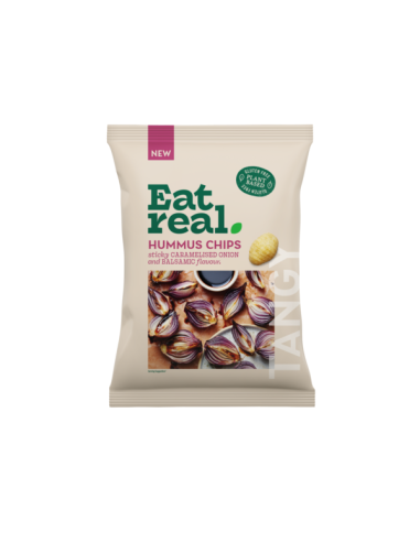 KAST 10 tk!  Eat Real hummusekrõpsud karamelliseeritud sibula ja palsamiäädikaga 110 g