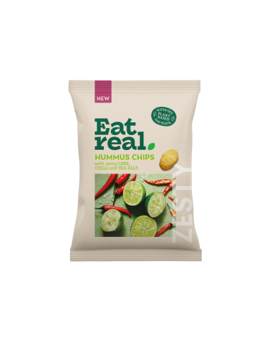 Eat Real hummusekrõpsud tšilli, laimi ja meresoolaga 110 g