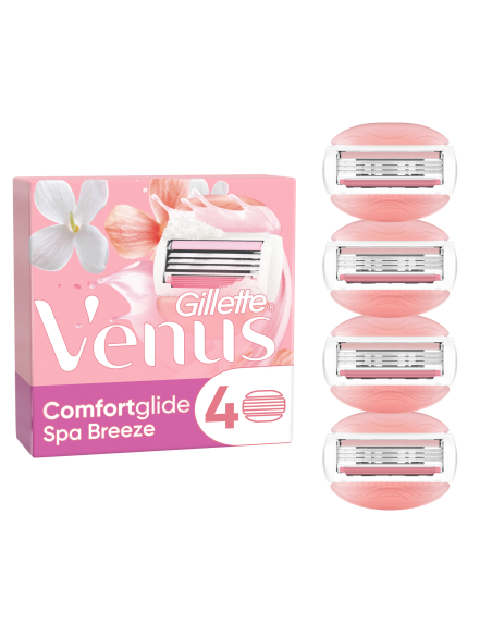 Gillette Venus ComfortGlide Spa Breeze Raseerija Varuterad, 4 tk