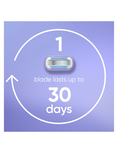 Gillette Venus Deluxe Smooth Swirl Raseerija Varuterad, 4 tk