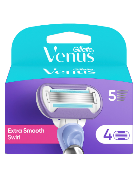 KAST 40 tk! Gillette Venus Deluxe Smooth Swirl Raseerija Varuterad, 4 tk