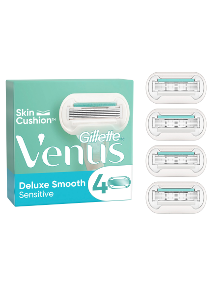 KAST 40 tk! Gillette Venus Deluxe Smooth Sensitive Raseerija Varuterad, 4 tk