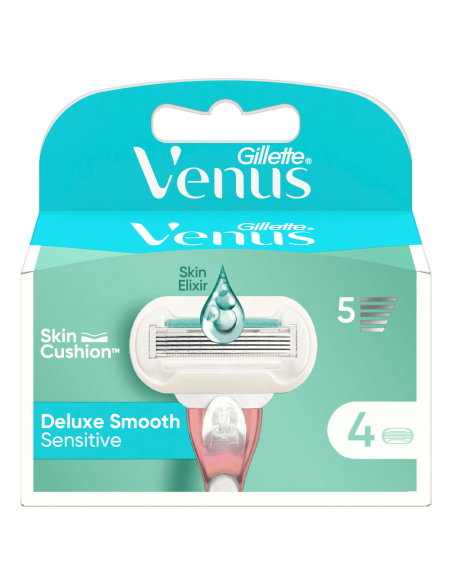KAST 40 tk! Gillette Venus Deluxe Smooth Sensitive Raseerija Varuterad, 4 tk