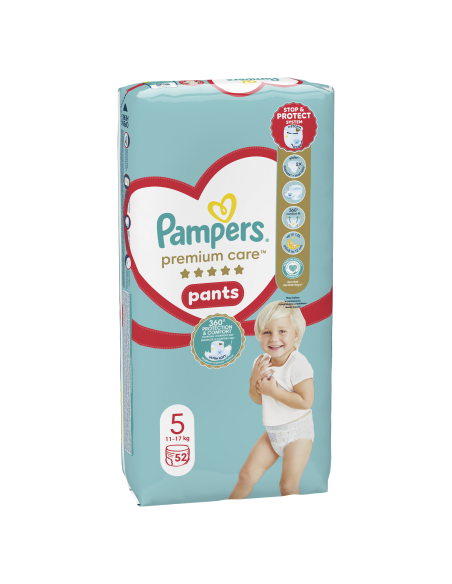 Pampers Premium Care Pants Mähkmed, Suurus 5, 104 Mähet, 12-17kg